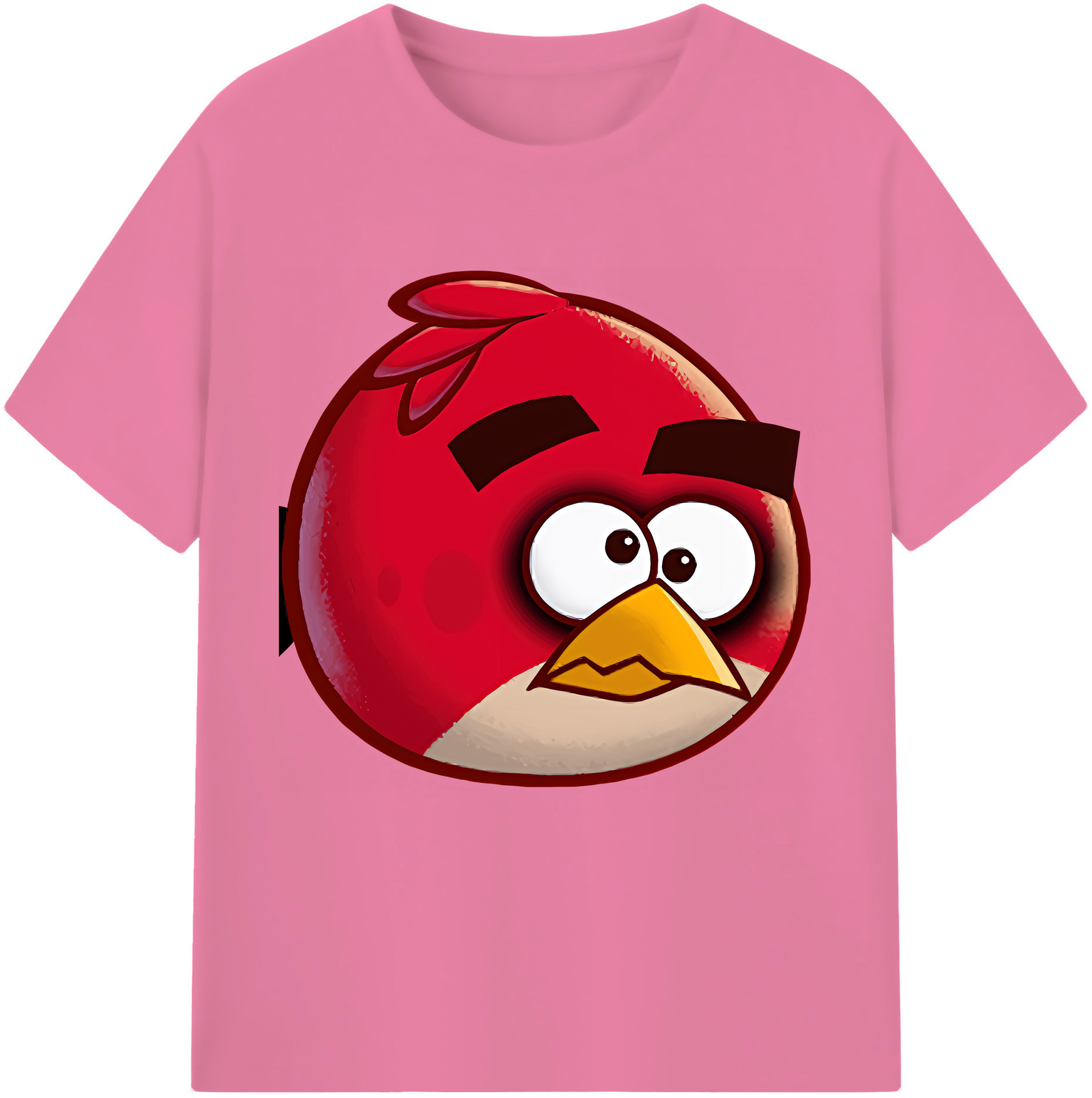 （画像用） Angry Birds アングリーバード 綿100％半袖Tシャツ（フロントプリント）